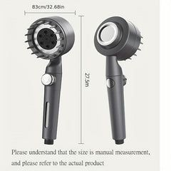 High Pressure Shower Gun Holder Gray Portable Nozzle