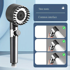 High Pressure Shower Gun Holder Gray Portable Nozzle