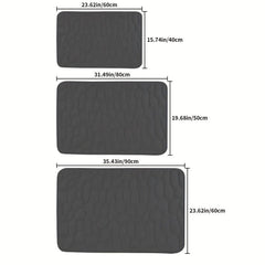 Cobblestone Bathroom Mat Absorbent Washable Bath Rug Non Slip Soft