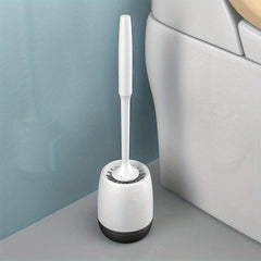 Wall Mounted Toilet Brush Set with Non Slip Long Handle