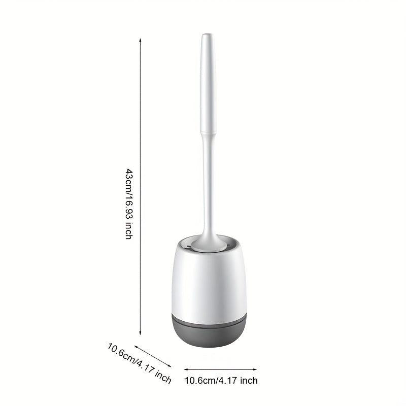 Wall Mounted Toilet Brush Set with Non Slip Long Handle