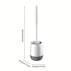 Wall Mounted Toilet Brush Set with Non Slip Long Handle
