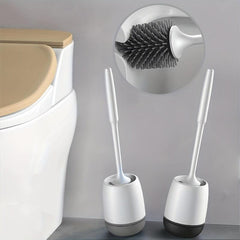 Wall Mounted Toilet Brush Set with Non Slip Long Handle
