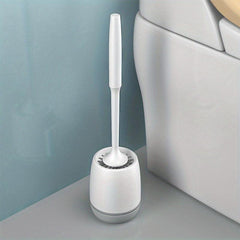 Wall Mounted Toilet Brush Set with Non Slip Long Handle