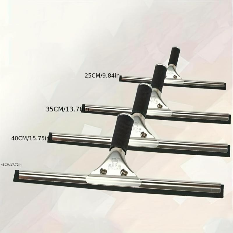Stainless Steel Shower Squeegee Glass Wiper Bathroom Cleaner
