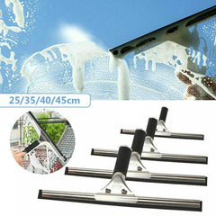 Stainless Steel Shower Squeegee Glass Wiper Bathroom Cleaner