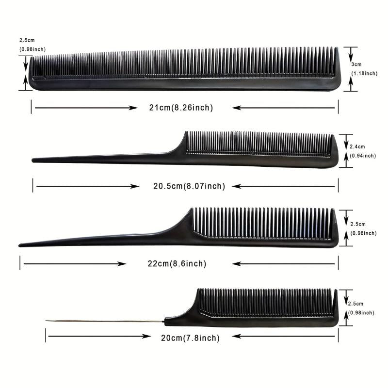 Professional Hair Styling Comb Set for All Hair Types