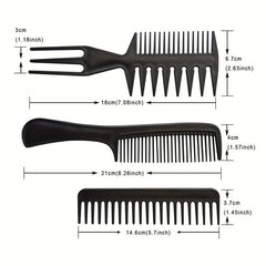 Professional Hair Styling Comb Set for All Hair Types