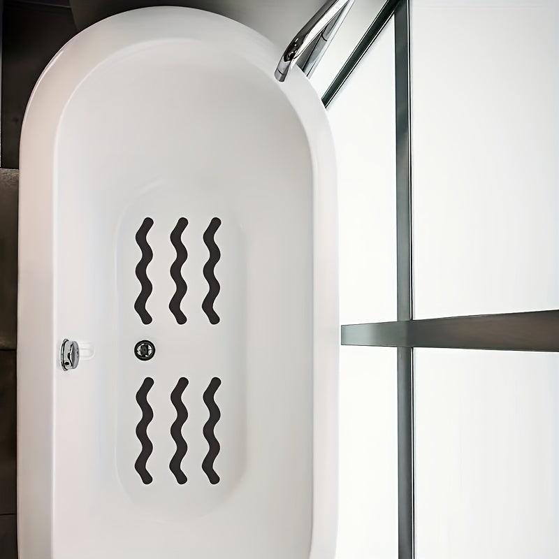 24pcs Wave Shape Anti Slip Stickers for Bathtub Kitchen Stairs
