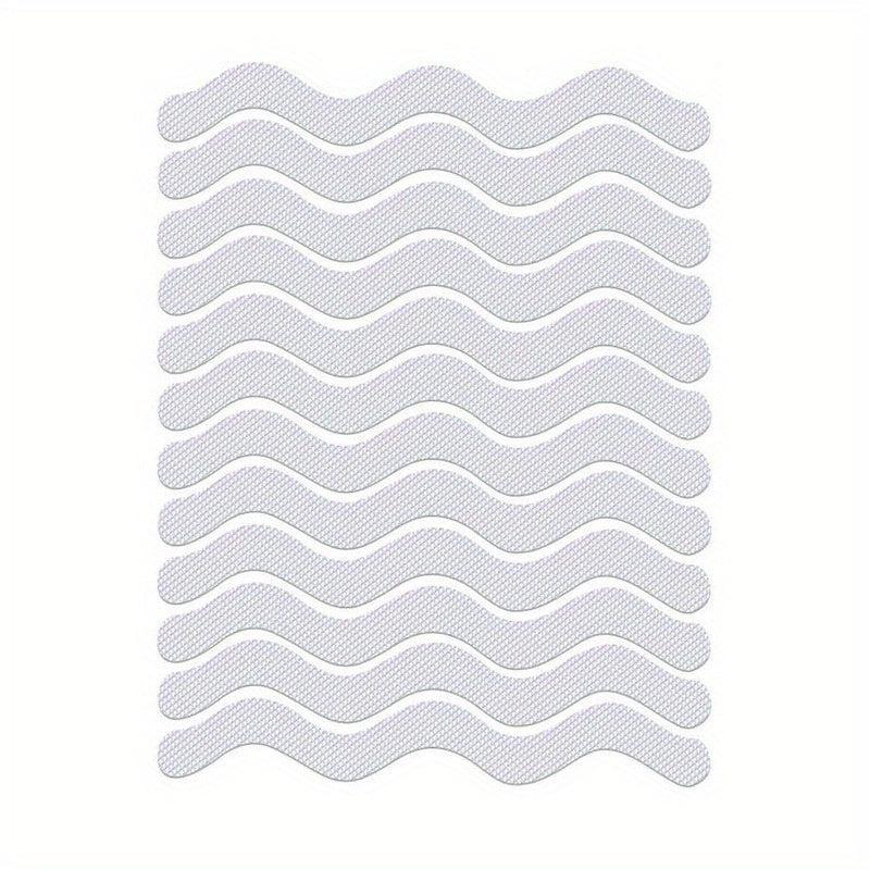 24pcs Wave Shape Anti Slip Stickers for Bathtub Kitchen Stairs
