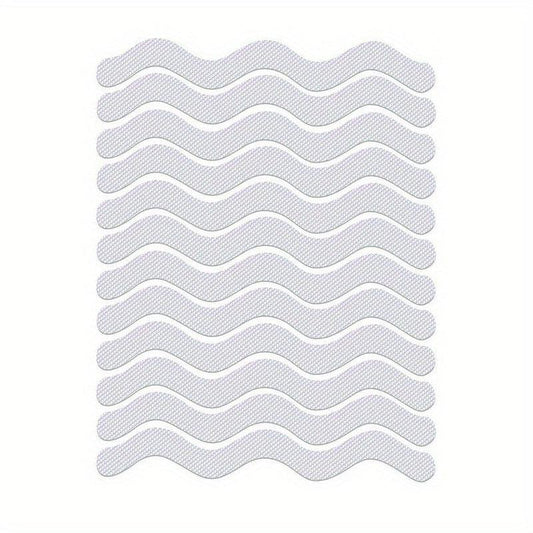24pcs Wave Shape Anti Slip Stickers for Bathtub Kitchen Stairs