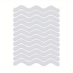 24pcs Wave Shape Anti Slip Stickers for Bathtub Kitchen Stairs