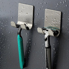 Stainless Steel Razor Rack Phone Bracket Bathroom Hook Manual Razor Storage