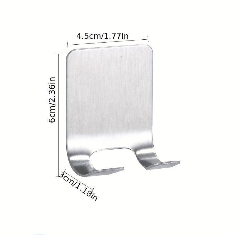 Stainless Steel Razor Rack Phone Bracket Bathroom Hook Manual Razor Storage