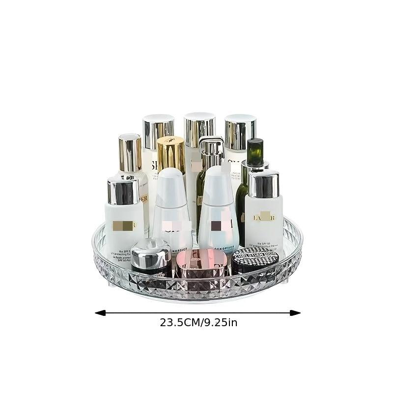 360 Degree Rotating Cosmetic Storage Rack 3 Tier Makeup Organizer