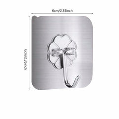 10pcs Strong Adhesive Hooks No Trace Transparent Hooks Nailless Magic Hooks