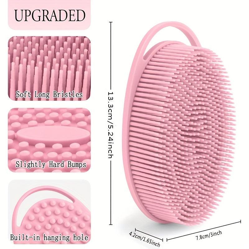 Soft Silicone Shower Brush for Sensitive Skin and Exfoliating