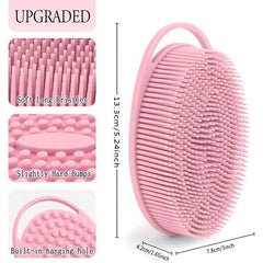 Soft Silicone Shower Brush for Sensitive Skin and Exfoliating