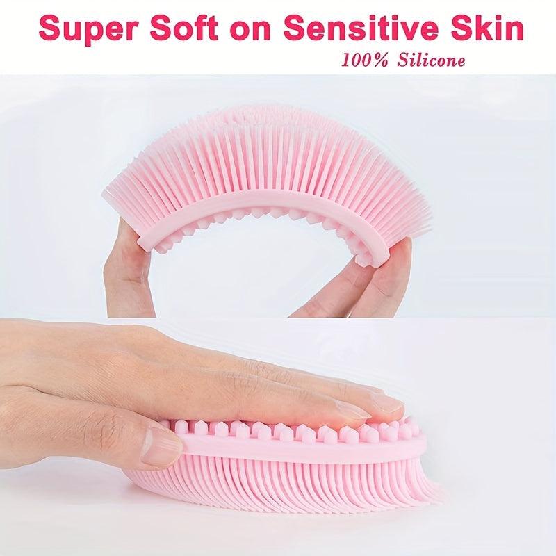 Soft Silicone Shower Brush for Sensitive Skin and Exfoliating