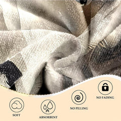 Horse Print Microfiber Beach Towel Absorbent Summer Blanket 149x86cm