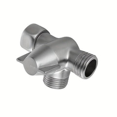 Metal 3 Way Shower Arm Diverter Valve Dual Shower Head Combo Polished Chrome