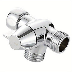 Metal 3 Way Shower Arm Diverter Valve Dual Shower Head Combo Polished Chrome