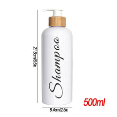 Letter Graphic Lotion Dispenser Countertop Bottle Pump Bathroom Liquid Soap