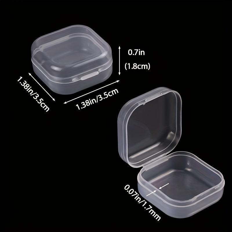 10pcs Portable Clear Jewelry Box for Rings Earrings Necklaces