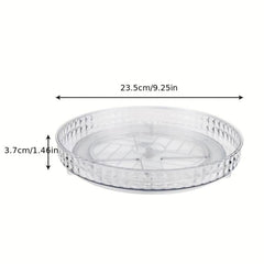 1pc PET Transparent Rotating Storage Rack Plastic Multilayer 360 Rotatable Organ