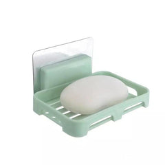 Wall Mounted Soap Holder Plastic Soap Rack Drain Soap Sponge Tray