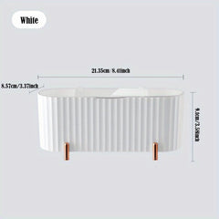 Cosmetic Cotton Storage Box with Transparent Lid Beauty Tool Organizer