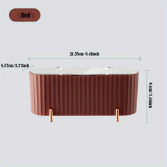 Cosmetic Cotton Storage Box with Transparent Lid Beauty Tool Organizer