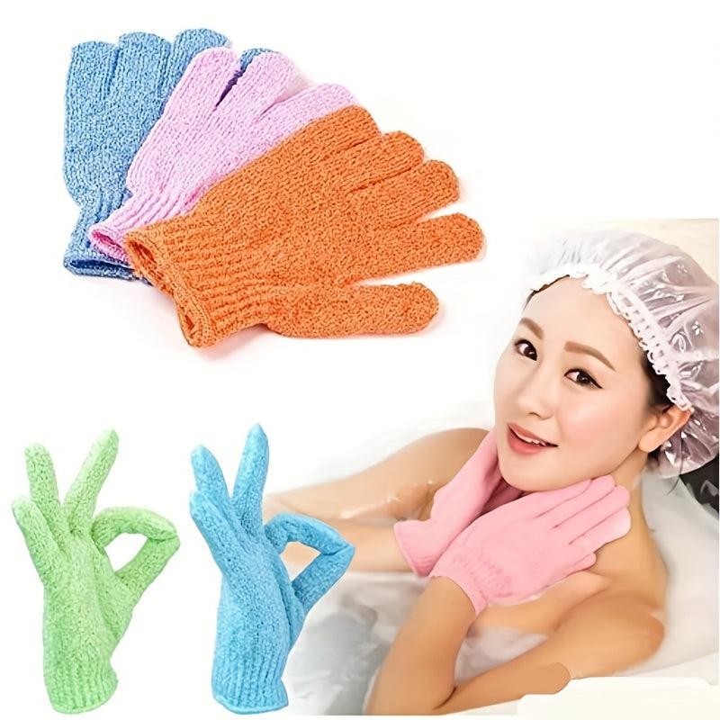 Polyester Bath Gloves Exfoliating Mitt Dead Skin Remover