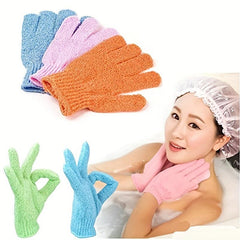 Polyester Bath Gloves Exfoliating Mitt Dead Skin Remover