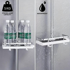 Bathroom Shower Shelf With Hooks Storage Rack Shower Caddy