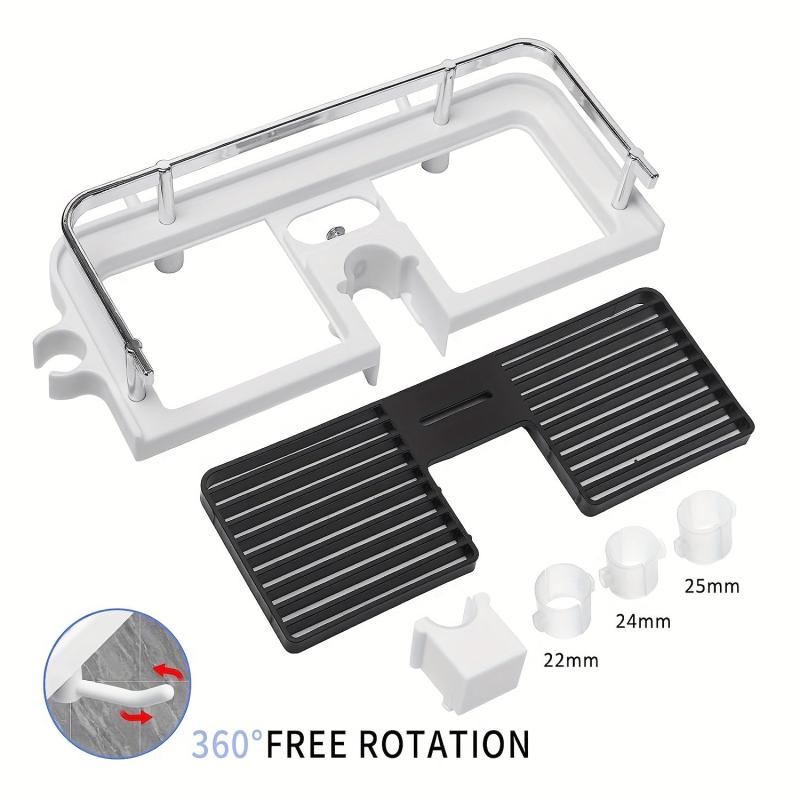 Bathroom Shower Shelf With Hooks Storage Rack Shower Caddy