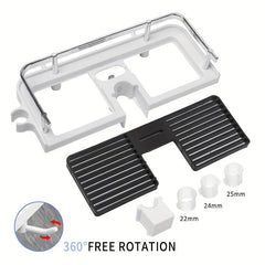 Bathroom Shower Shelf With Hooks Storage Rack Shower Caddy