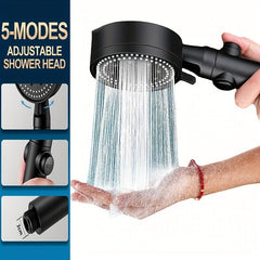 5-Mode Handheld Shower Head Water Saving High Pressure Sprinkler