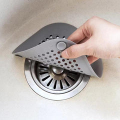 Silicone Hair Catcher for Bathroom and Kitchen - Durable and Easy to Install