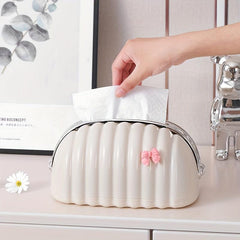 Bow Tissue Box Cover Napkin Dispenser Container Tissue Holder