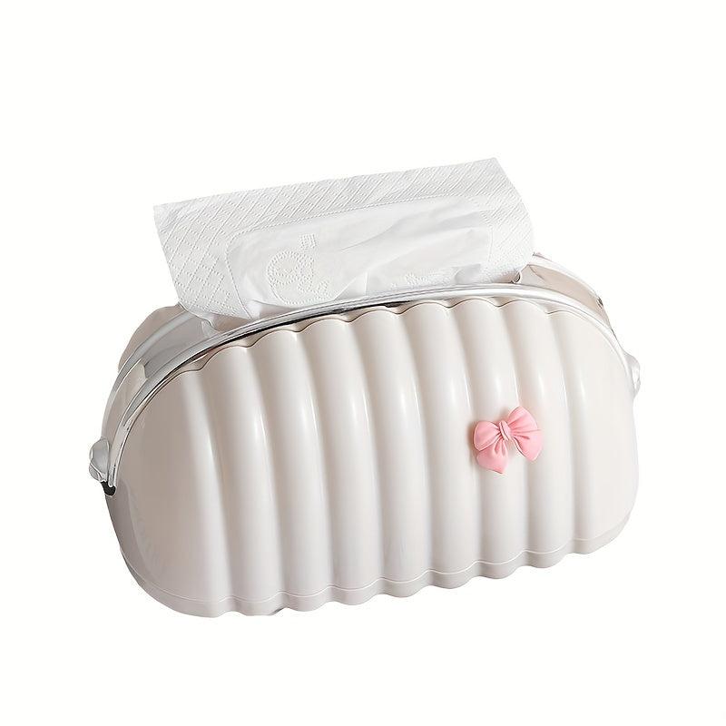 Bow Tissue Box Cover Napkin Dispenser Container Tissue Holder