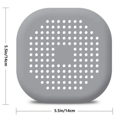 Silicone Drain Hair Catcher with Suction Cup for Shower - Anti Clogging Filter