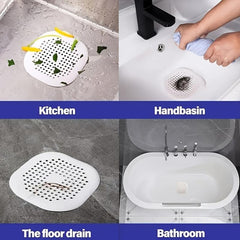 Silicone Drain Hair Catcher with Suction Cup for Shower - Anti Clogging Filter