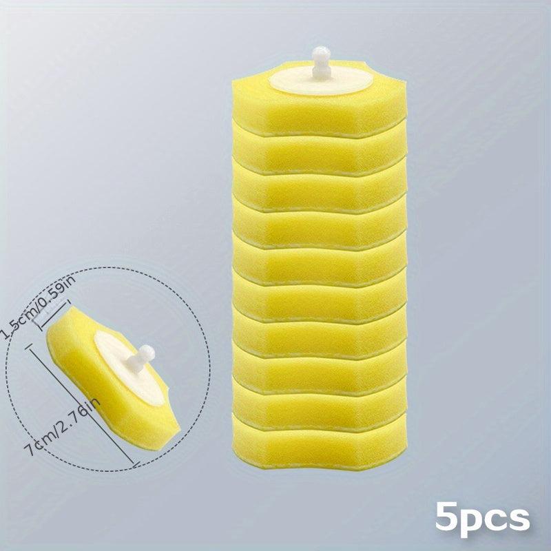 5pcs Toilet Brush Head Refills for Effective Cleaning