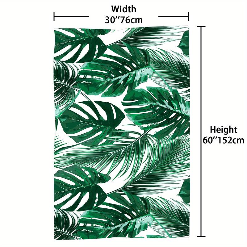 Tropical Leaf Print Quick Dry Beach Towel Lightweight and Absorbent
