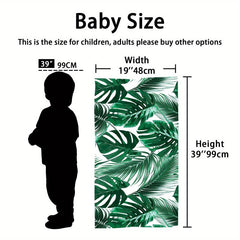 Tropical Leaf Print Quick Dry Beach Towel Lightweight and Absorbent