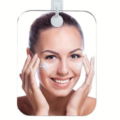 Anti fog Shower Mirror Bathroom Shaving Mirror with Adhesive Hook