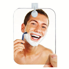Anti fog Shower Mirror Bathroom Shaving Mirror with Adhesive Hook