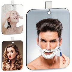 Anti fog Shower Mirror Bathroom Shaving Mirror with Adhesive Hook