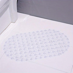 Oval Shower Carpet Anti-Slip Mat with Drain Holes